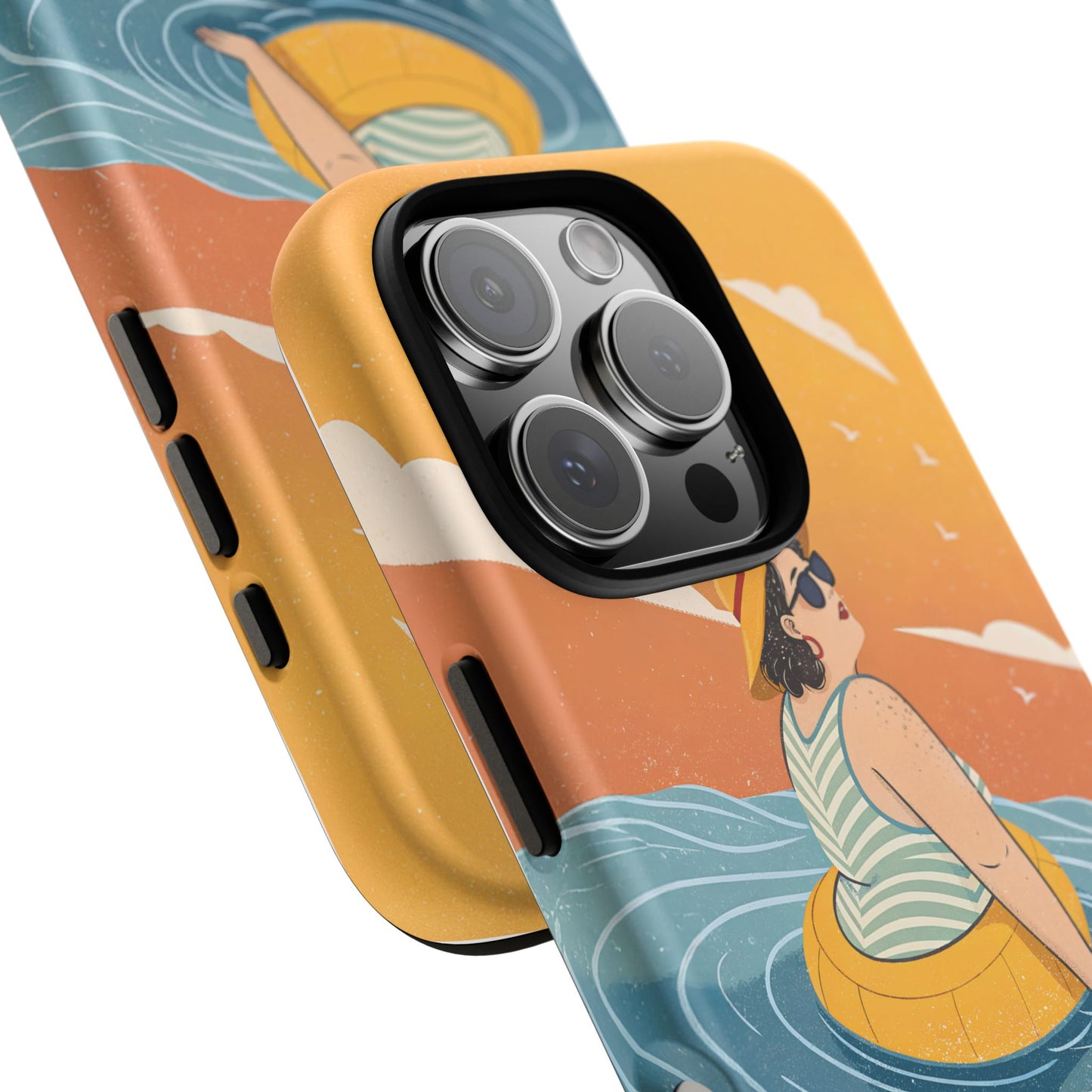 Dødehavet – Retro Flytende Dame Mobildeksel