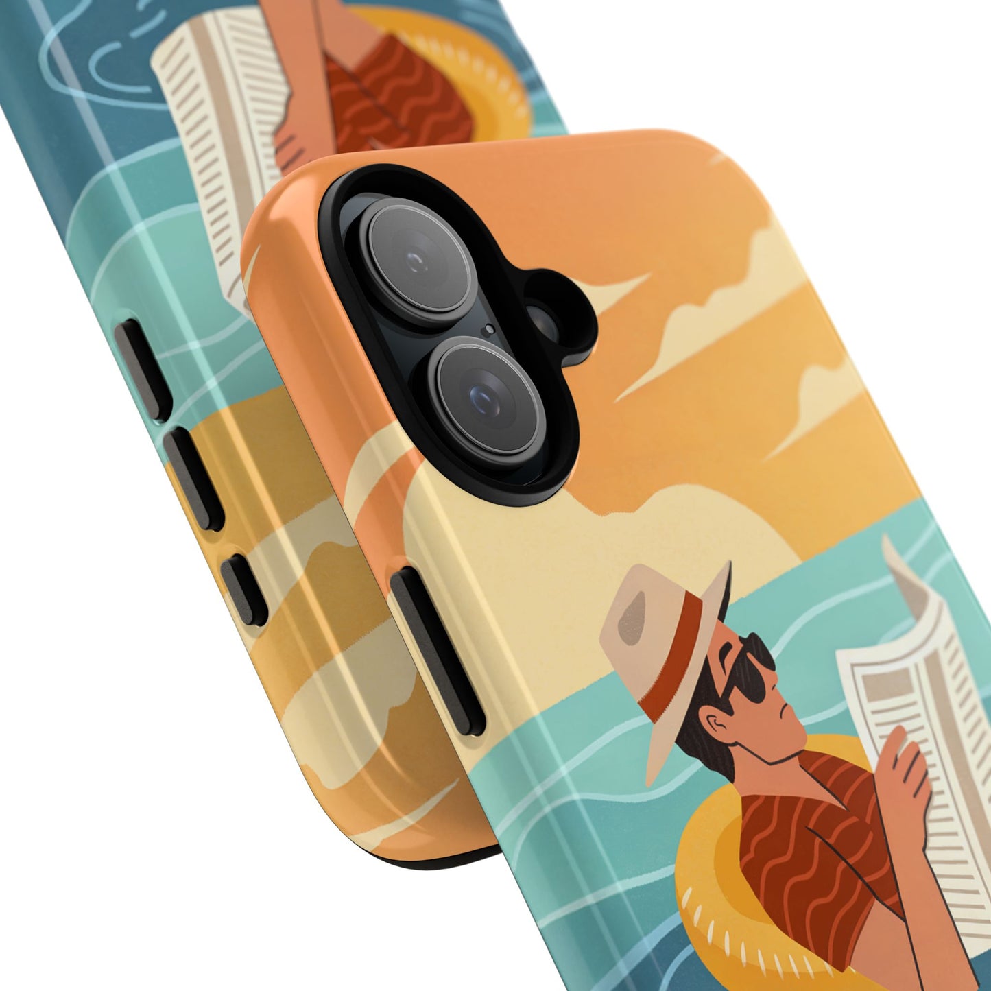 Dødehavet – Retro Flytende Mann Mobildeksel