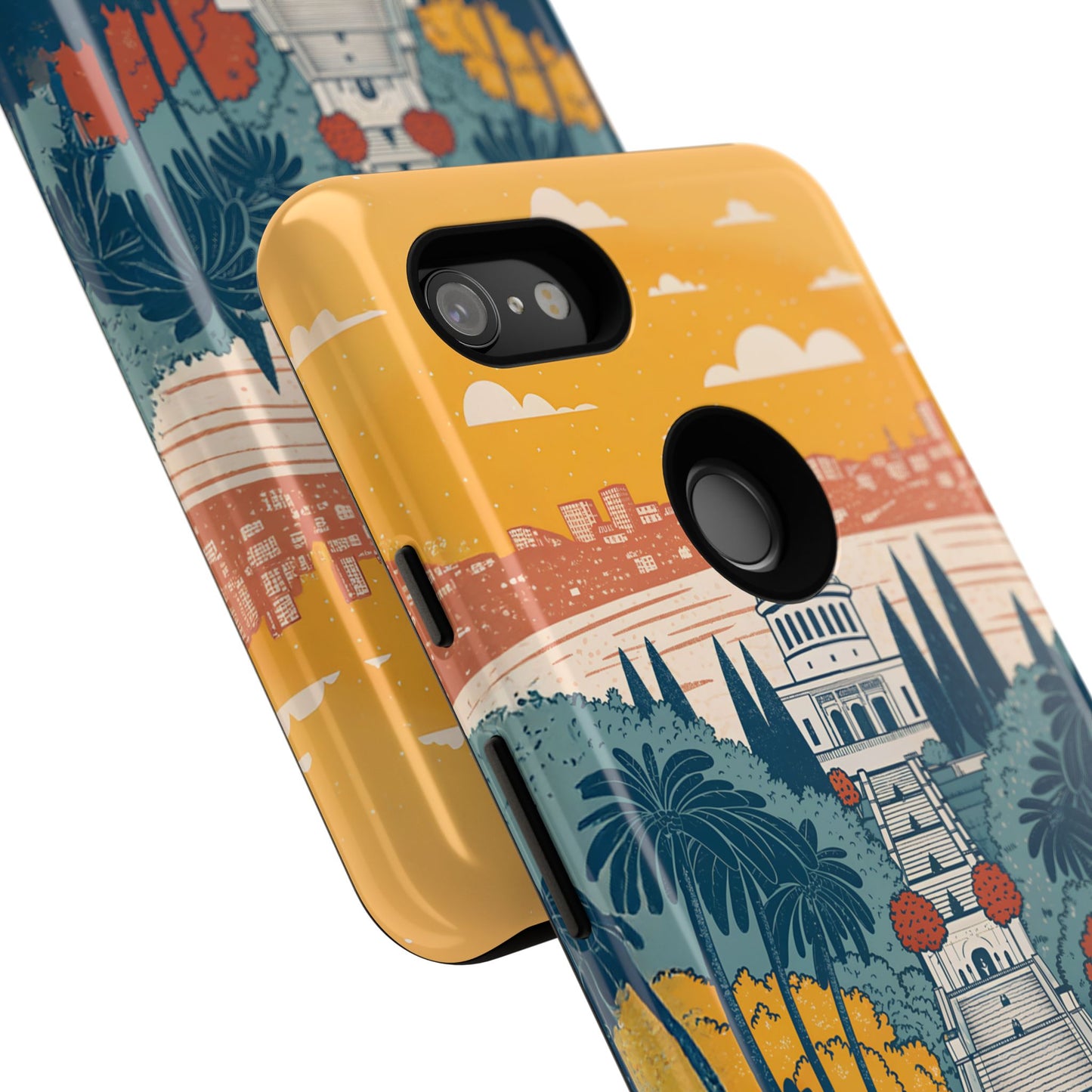 Haifa – Retro Hage og Skyline Mobildeksel