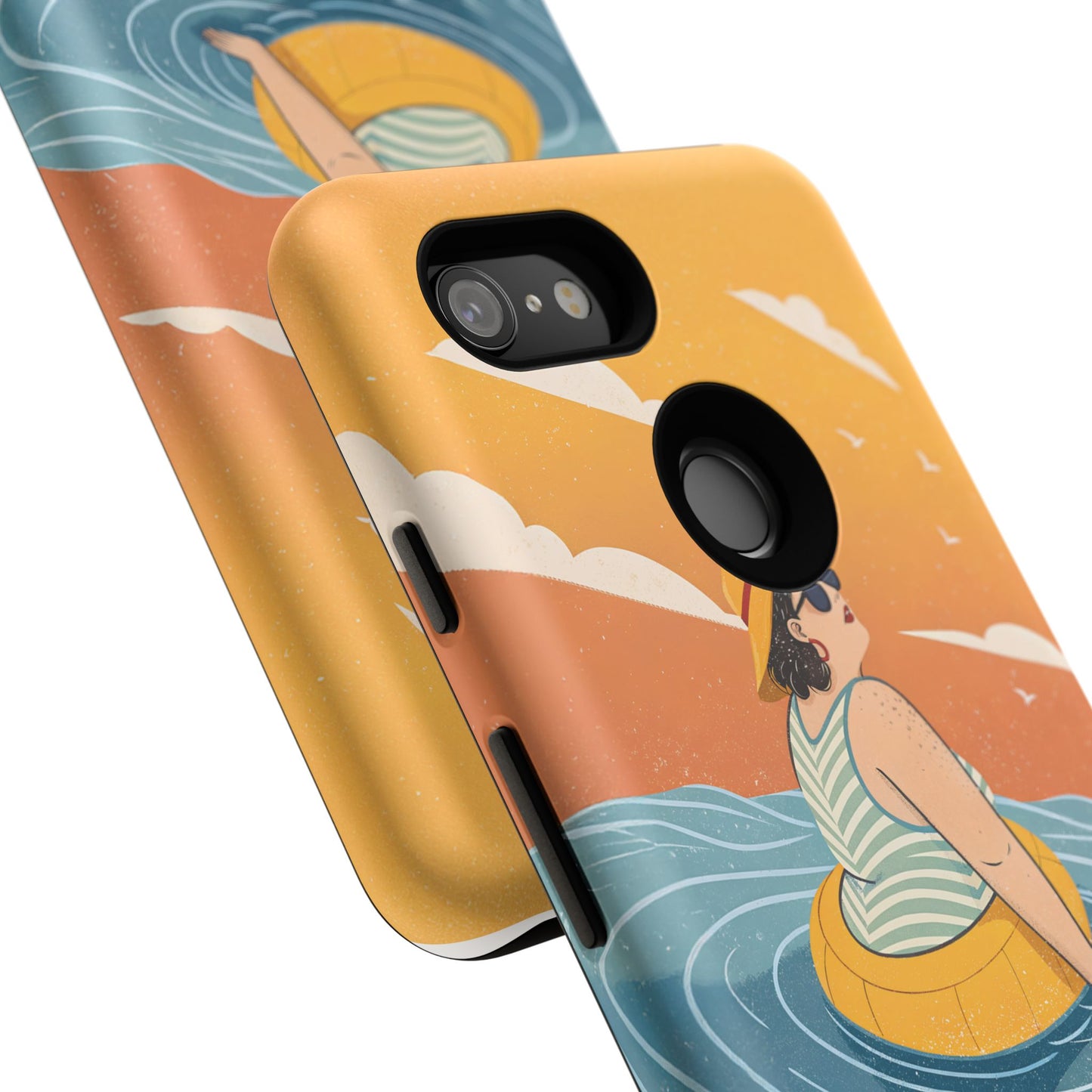 Dødehavet – Retro Flytende Dame Mobildeksel