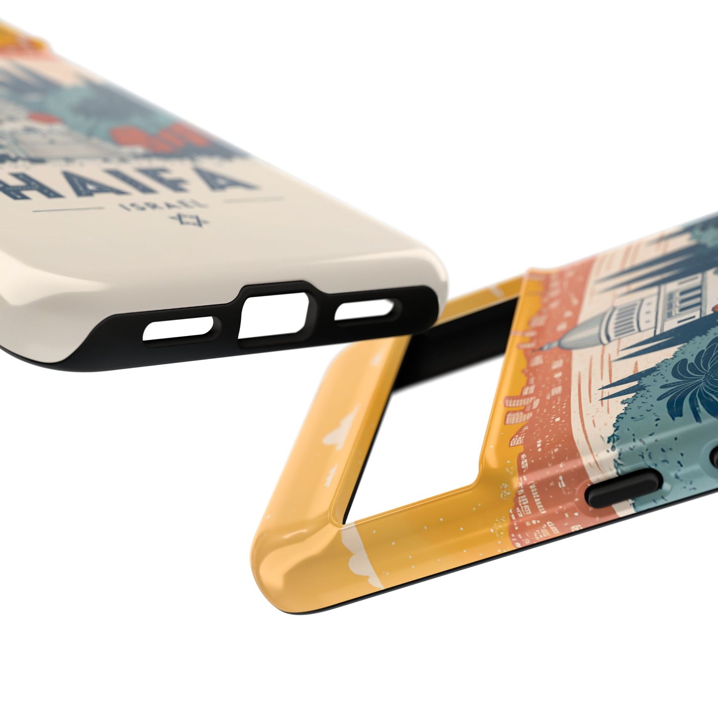 Haifa – Retro Hage og Skyline Mobildeksel