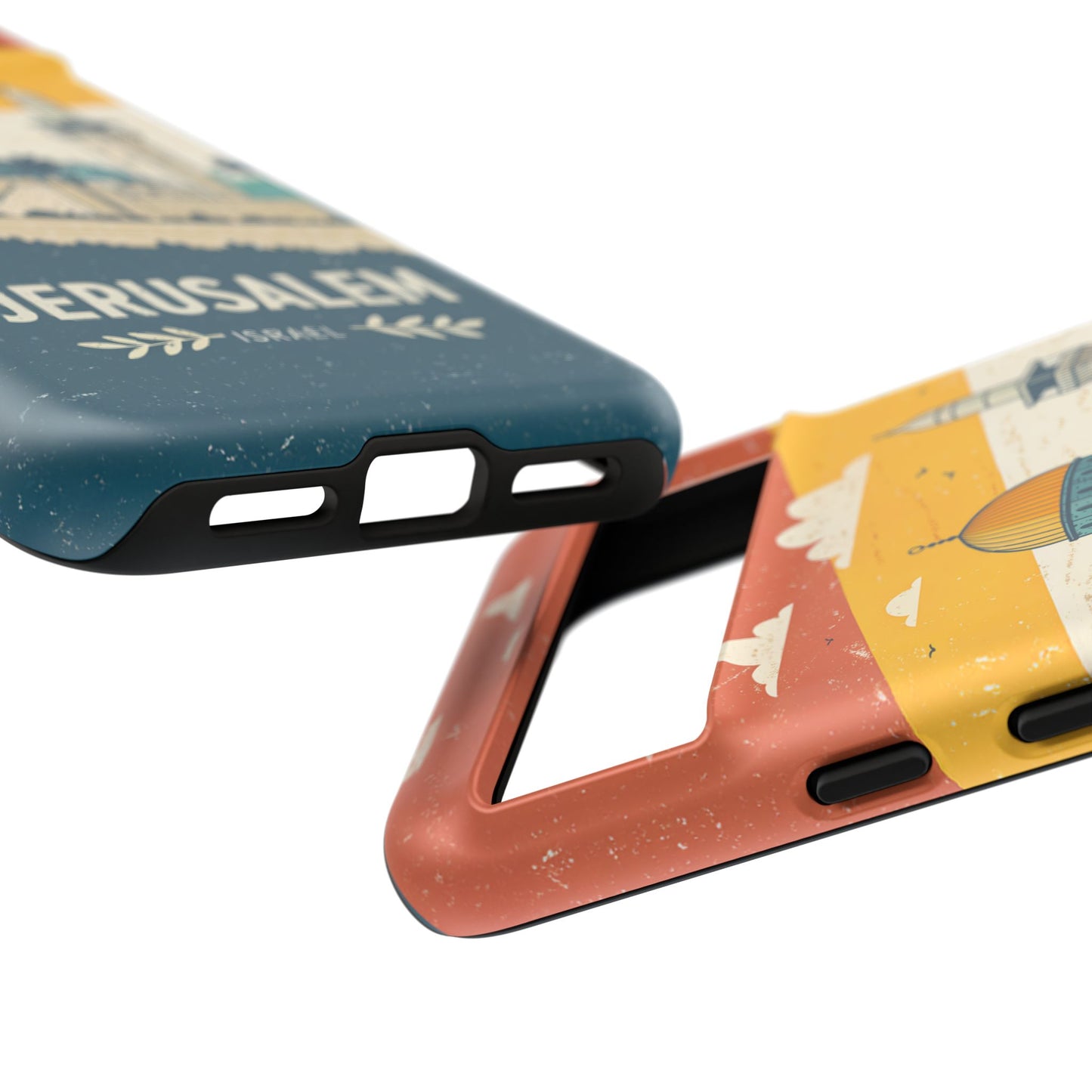 Jerusalem Retro Skyline – Israel Mobildeksel