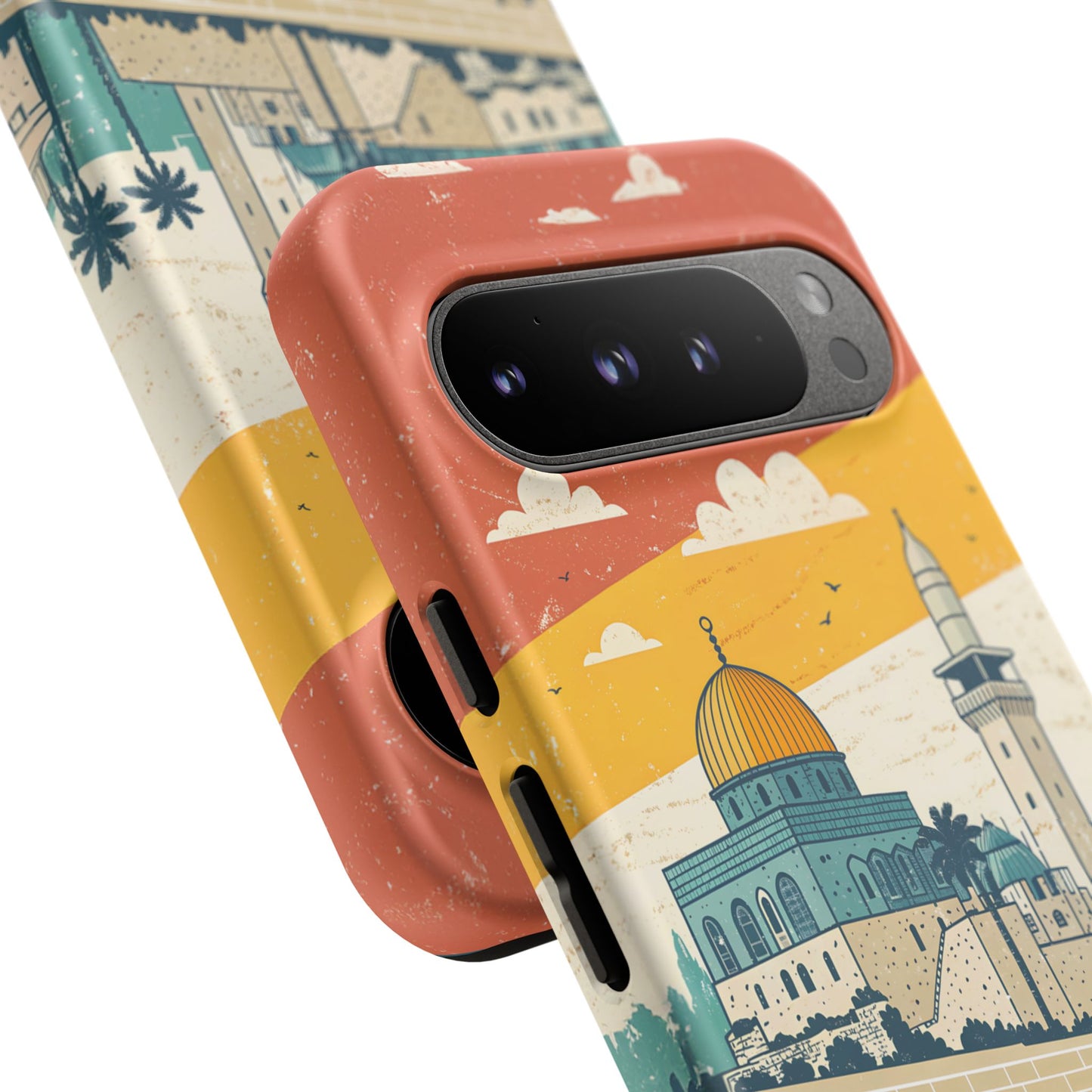 Jerusalem Retro Skyline – Israel Mobildeksel