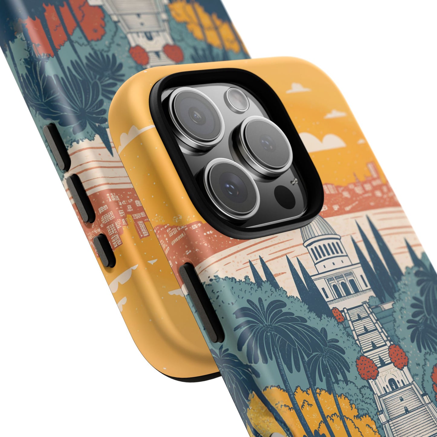 Haifa – Retro Hage og Skyline Mobildeksel