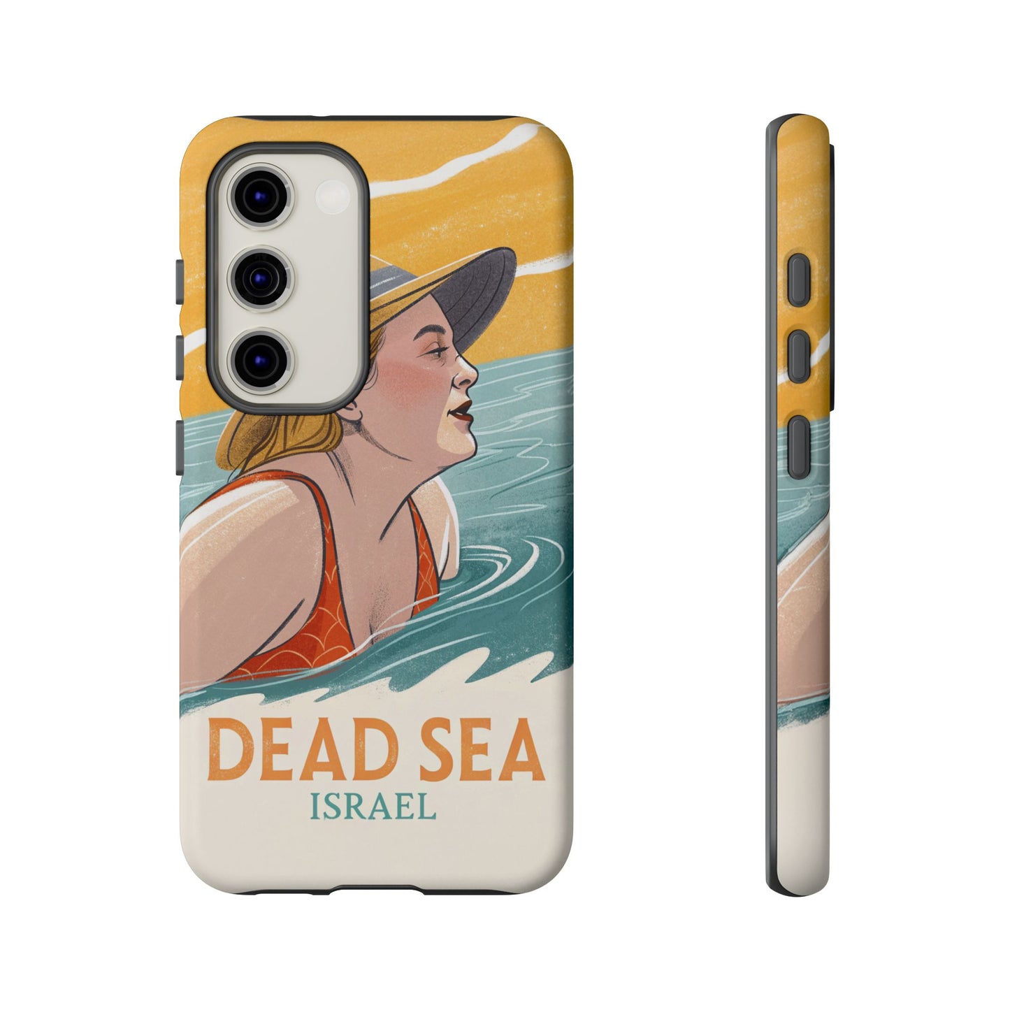 Dødehavet – Retro Badende Dame Mobildeksel