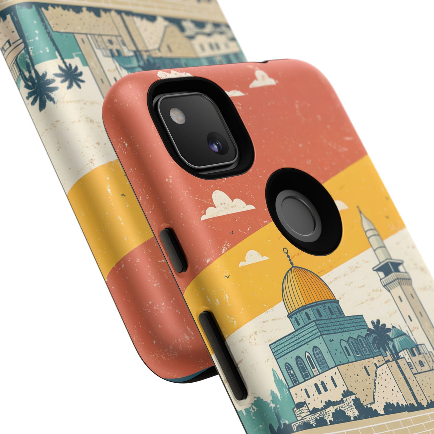 Jerusalem Retro Skyline – Israel Mobildeksel