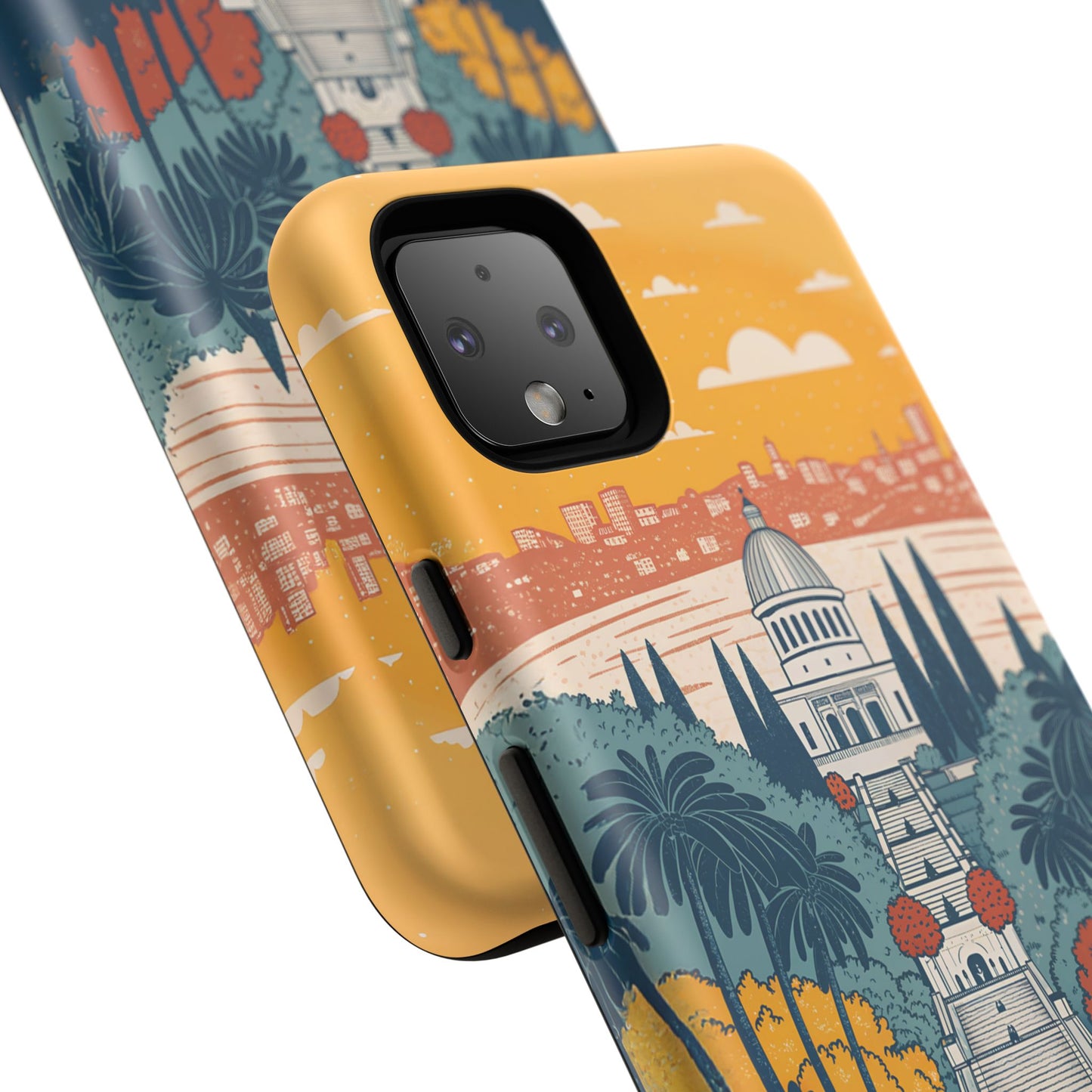 Haifa – Retro Hage og Skyline Mobildeksel