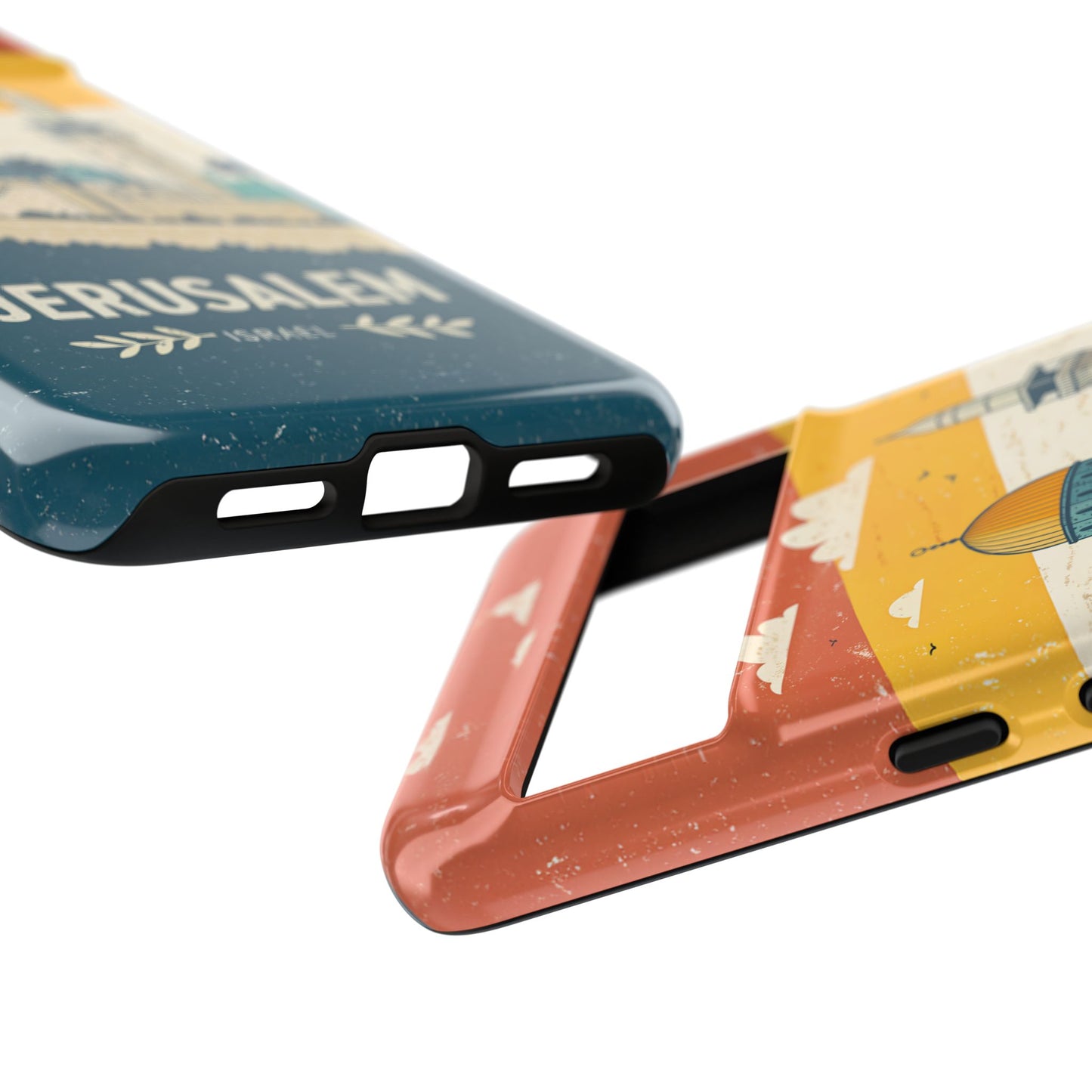 Jerusalem Retro Skyline – Israel Mobildeksel