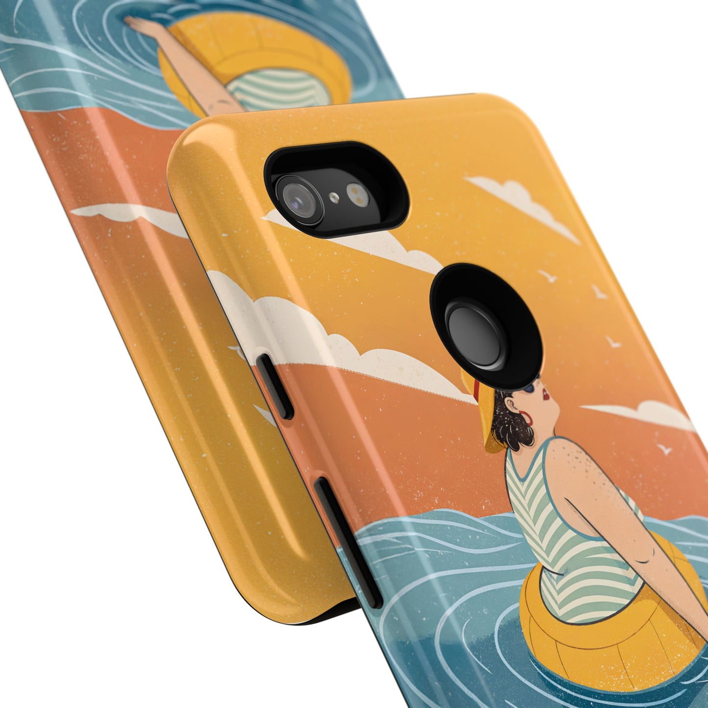 Dødehavet – Retro Flytende Dame Mobildeksel