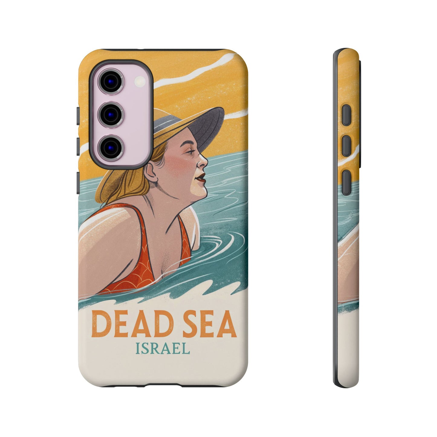 Dødehavet – Retro Badende Dame Mobildeksel