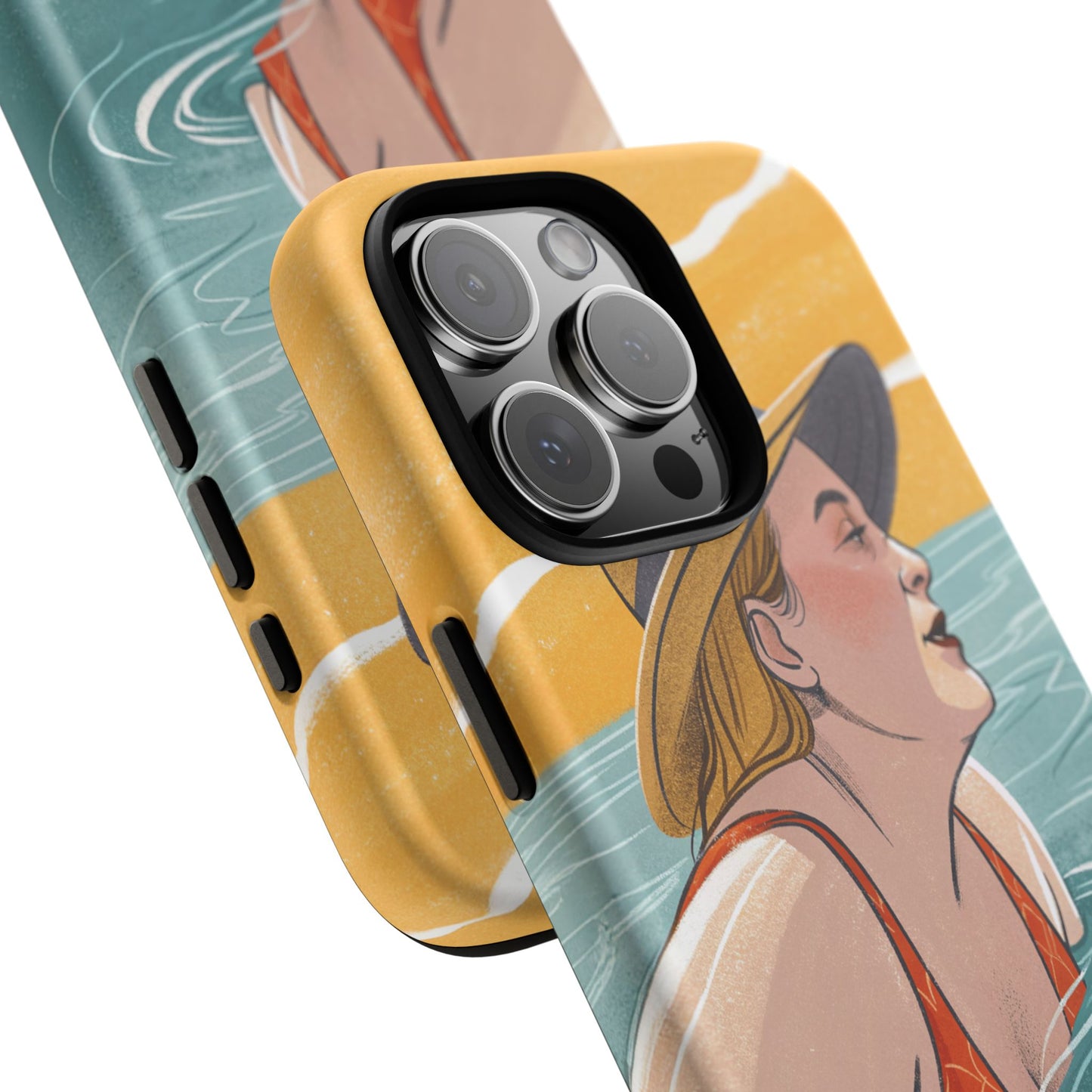 Dødehavet – Retro Badende Dame Mobildeksel