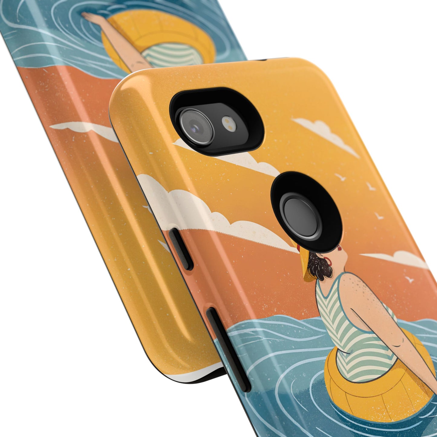 Dødehavet – Retro Flytende Dame Mobildeksel