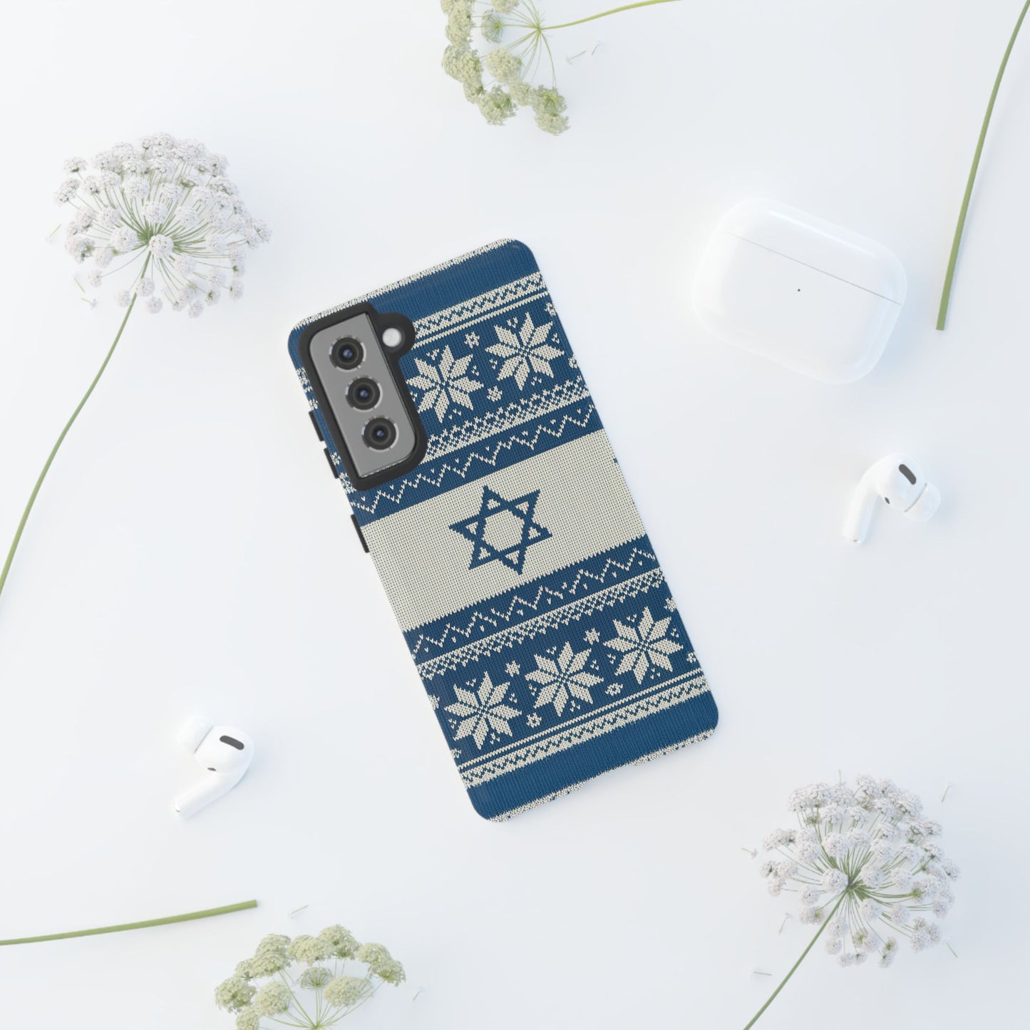 Norsk–Israelsk Strikkemønster – Mobildeksel