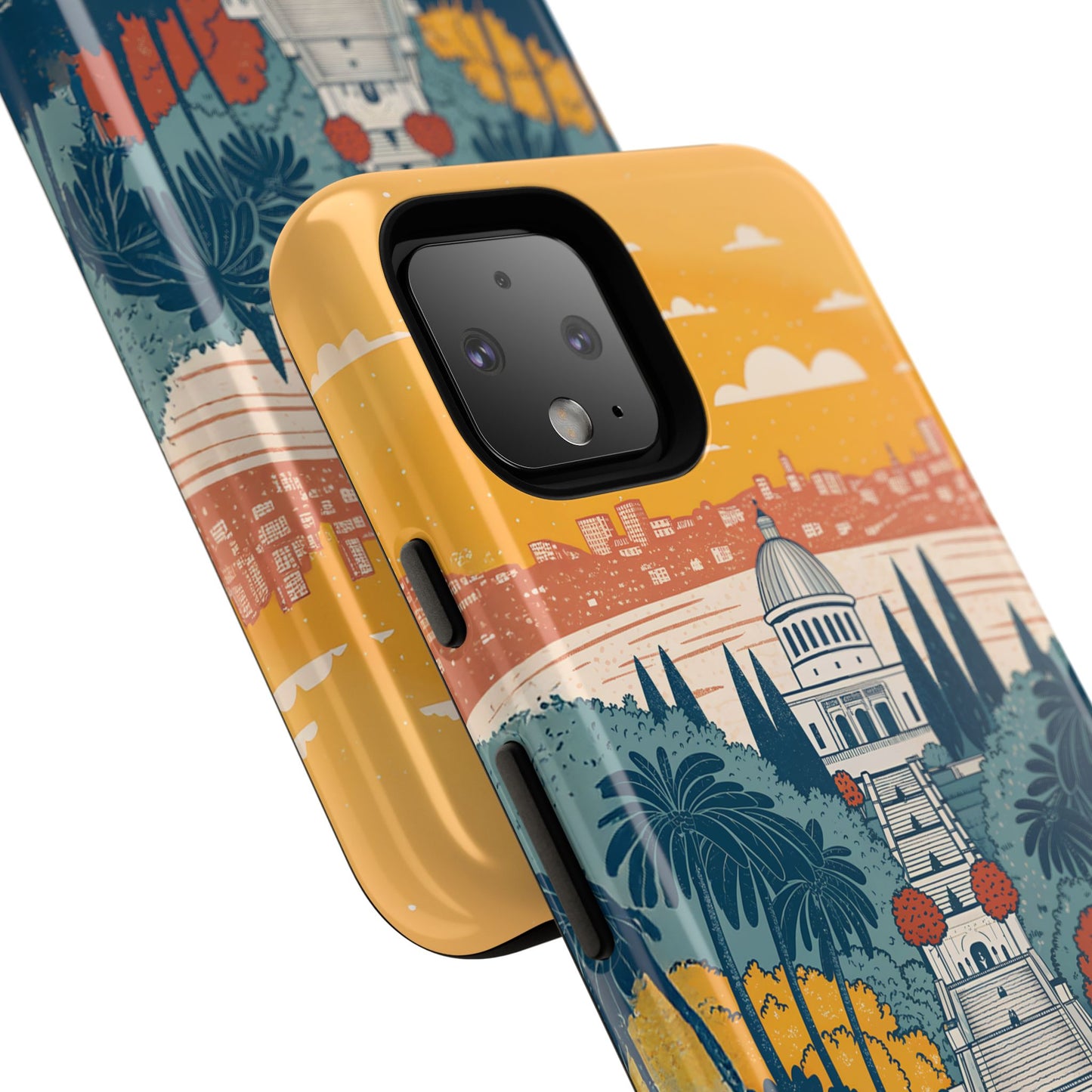 Haifa – Retro Hage og Skyline Mobildeksel