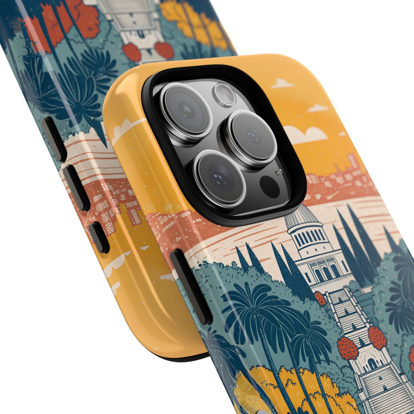 Haifa – Retro Hage og Skyline Mobildeksel