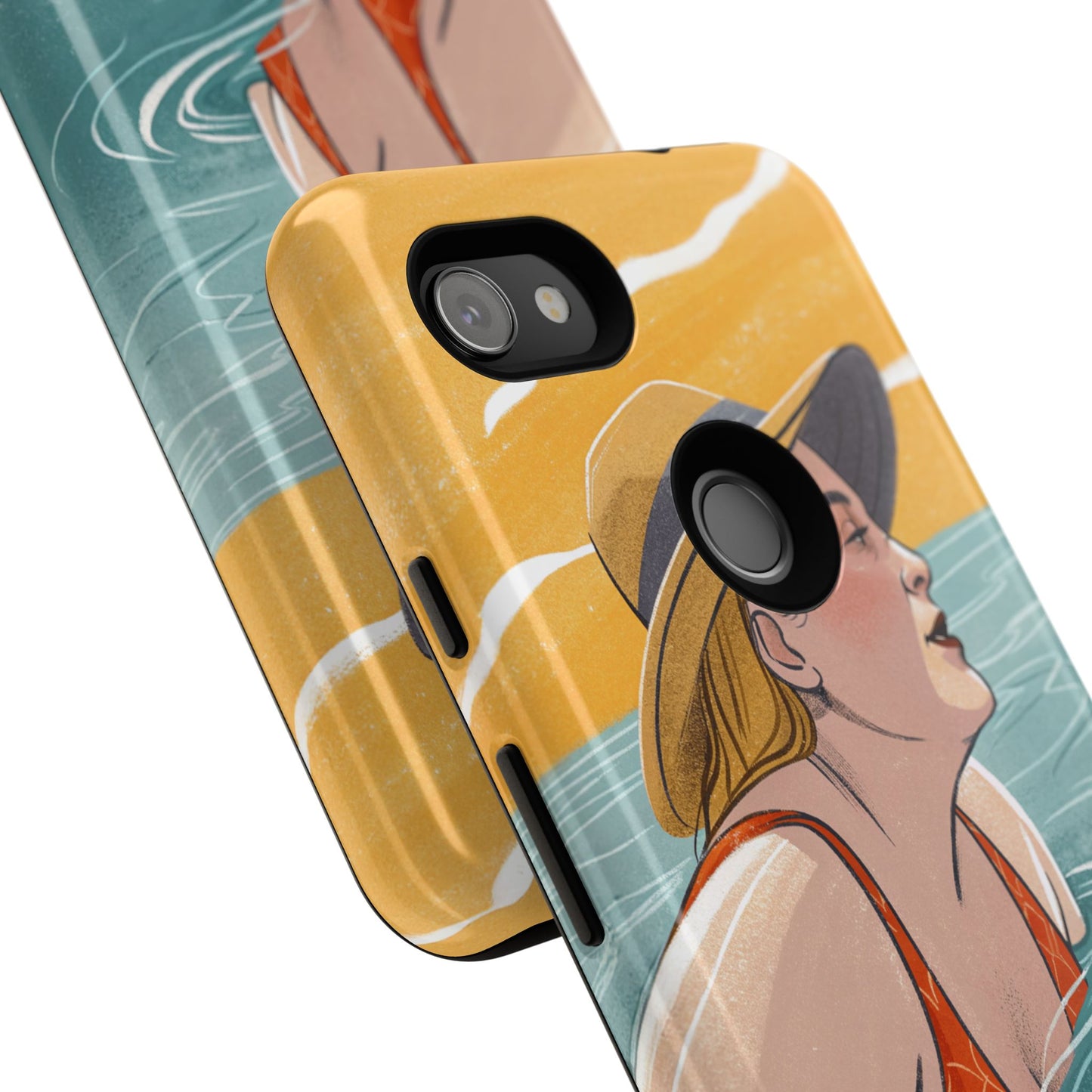 Dødehavet – Retro Badende Dame Mobildeksel
