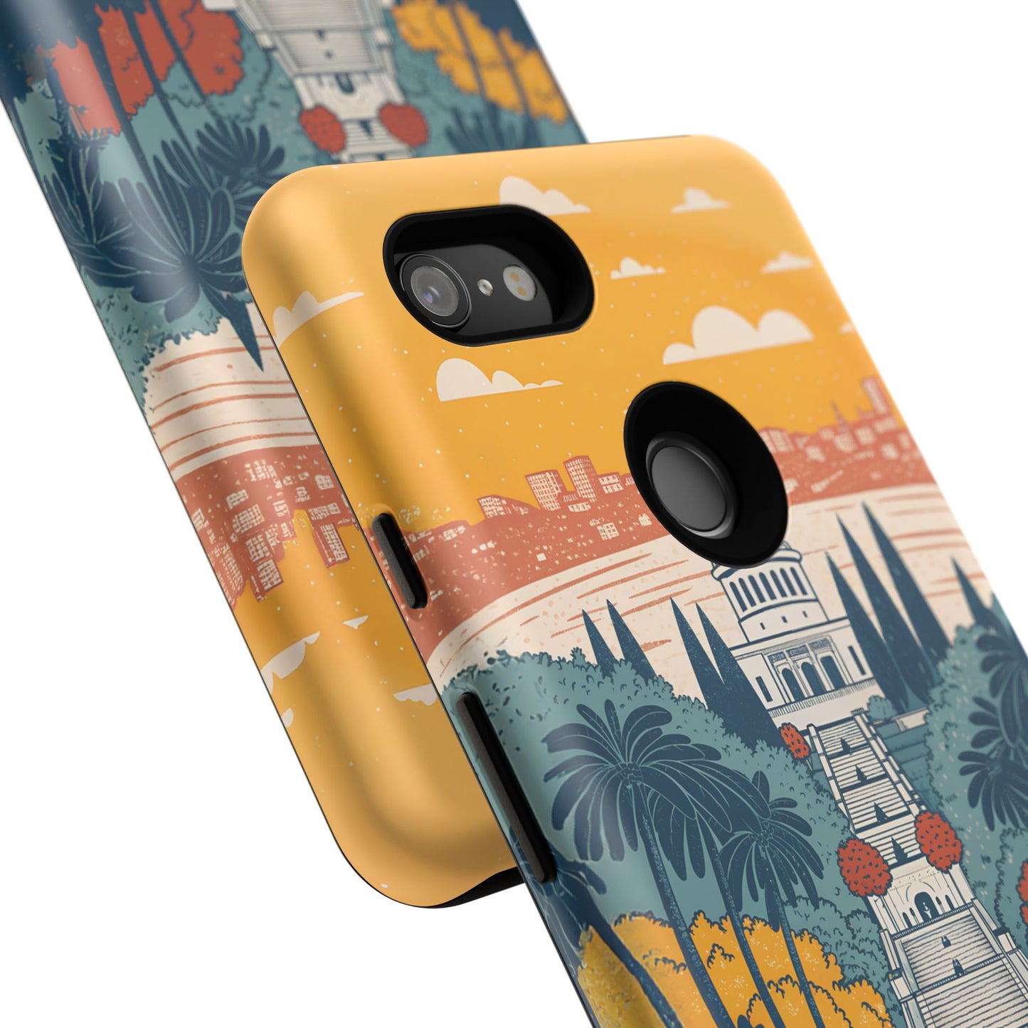 Haifa – Retro Hage og Skyline Mobildeksel