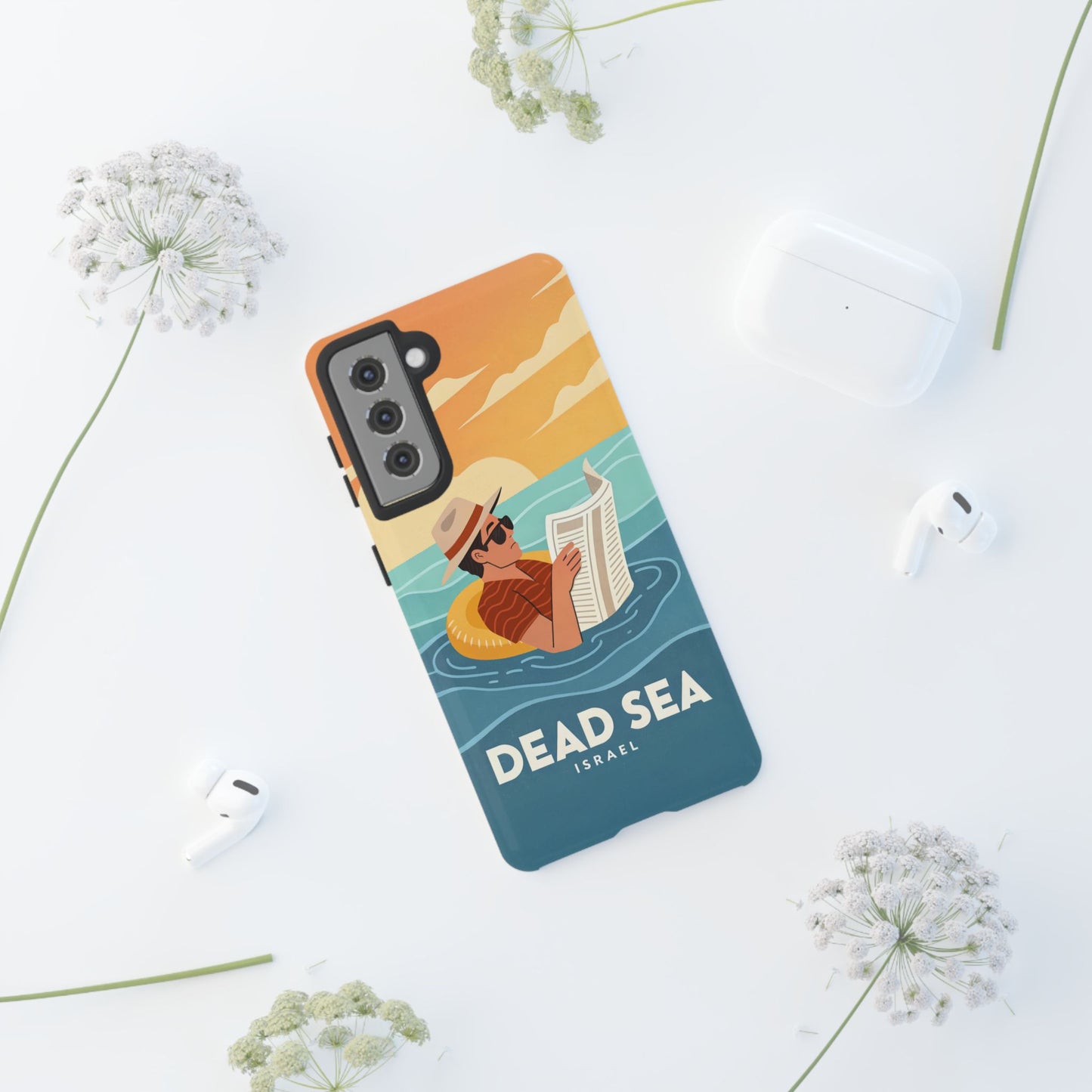 Dødehavet – Retro Flytende Mann Mobildeksel