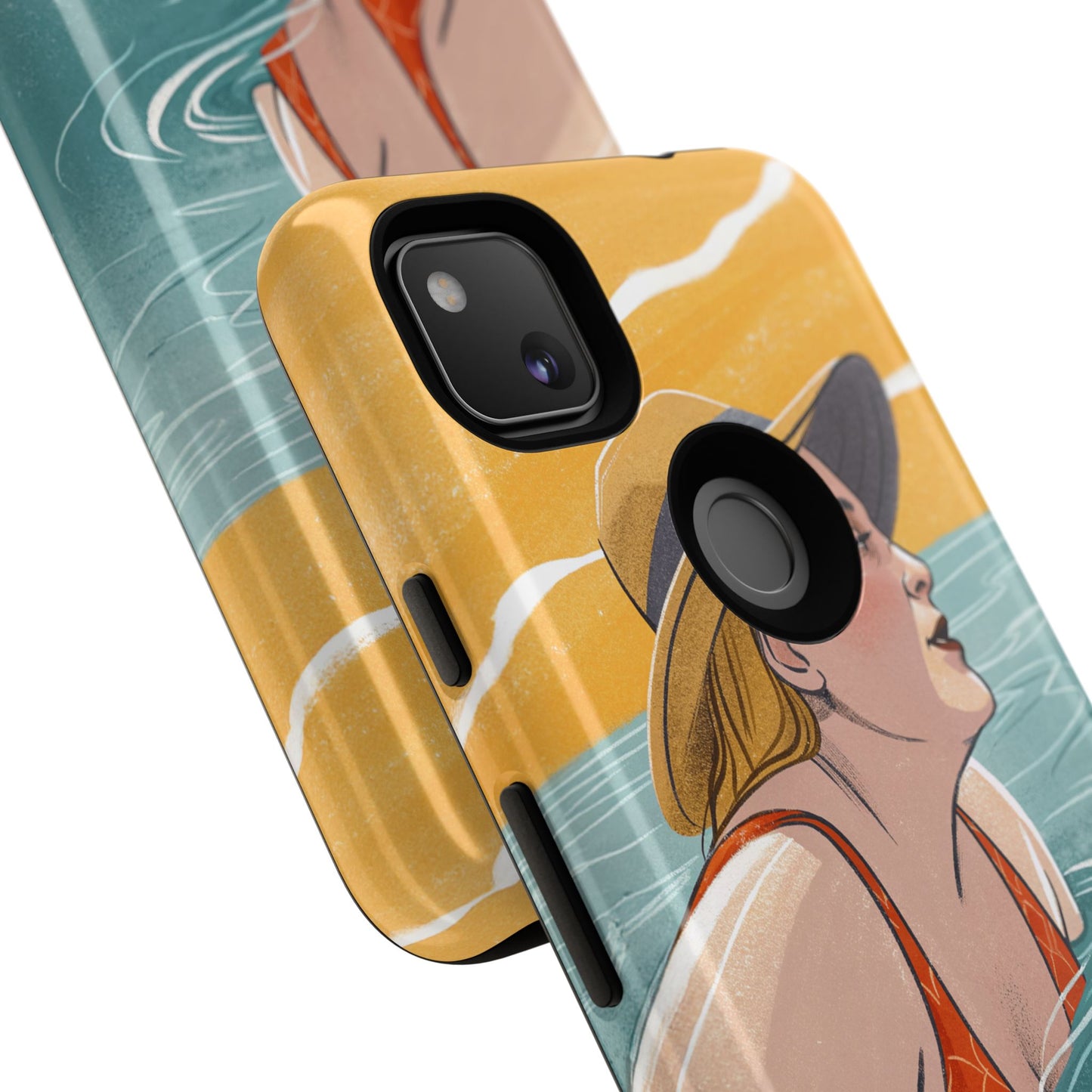 Dødehavet – Retro Badende Dame Mobildeksel