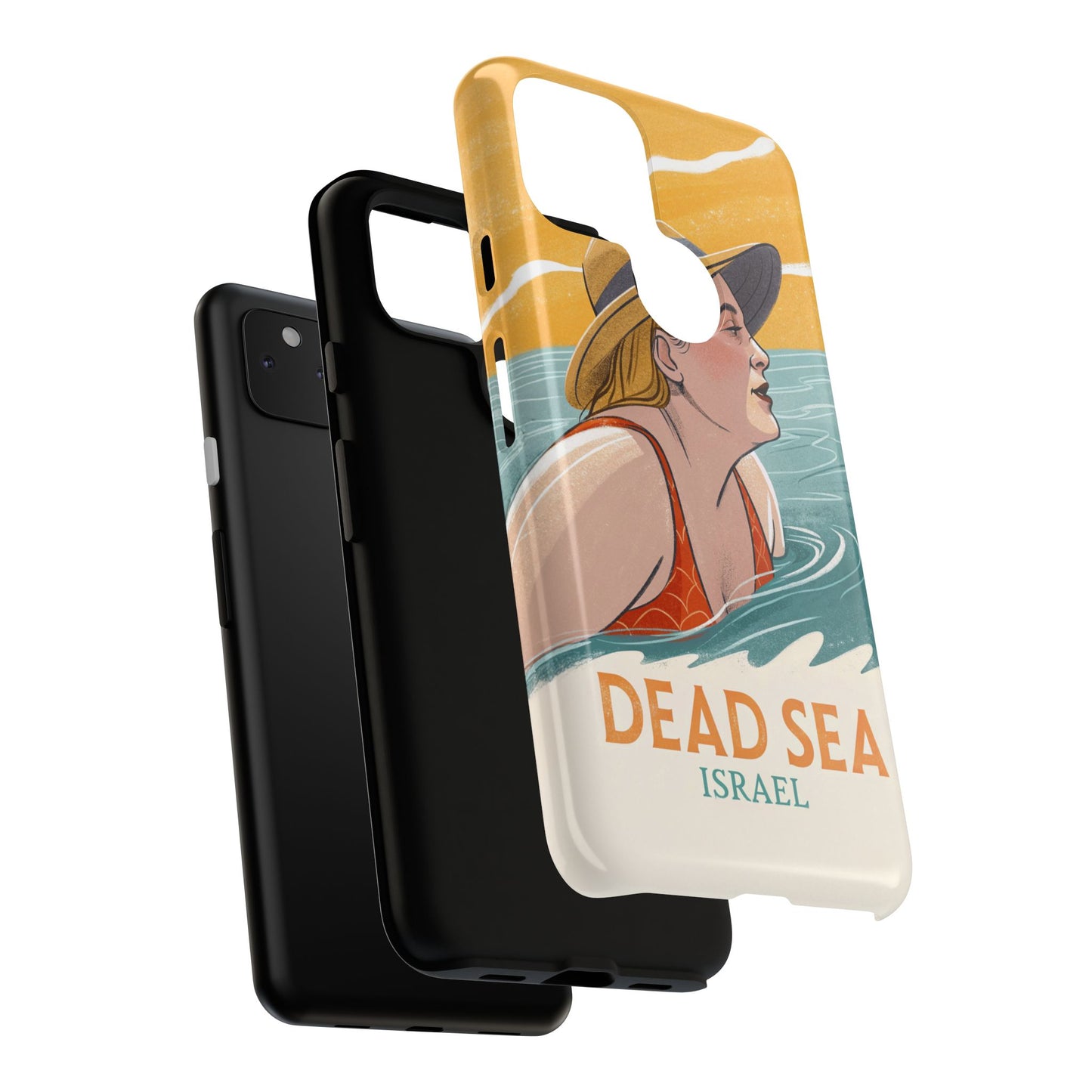 Dødehavet – Retro Badende Dame Mobildeksel