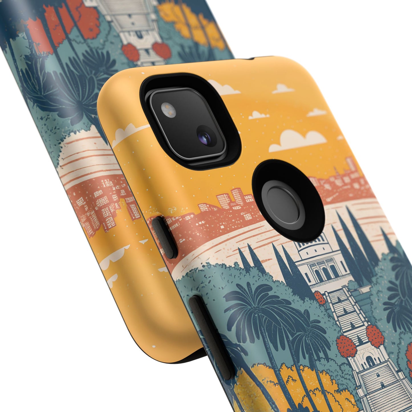 Haifa – Retro Hage og Skyline Mobildeksel