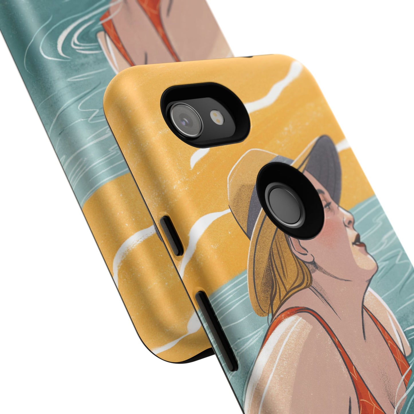 Dødehavet – Retro Badende Dame Mobildeksel