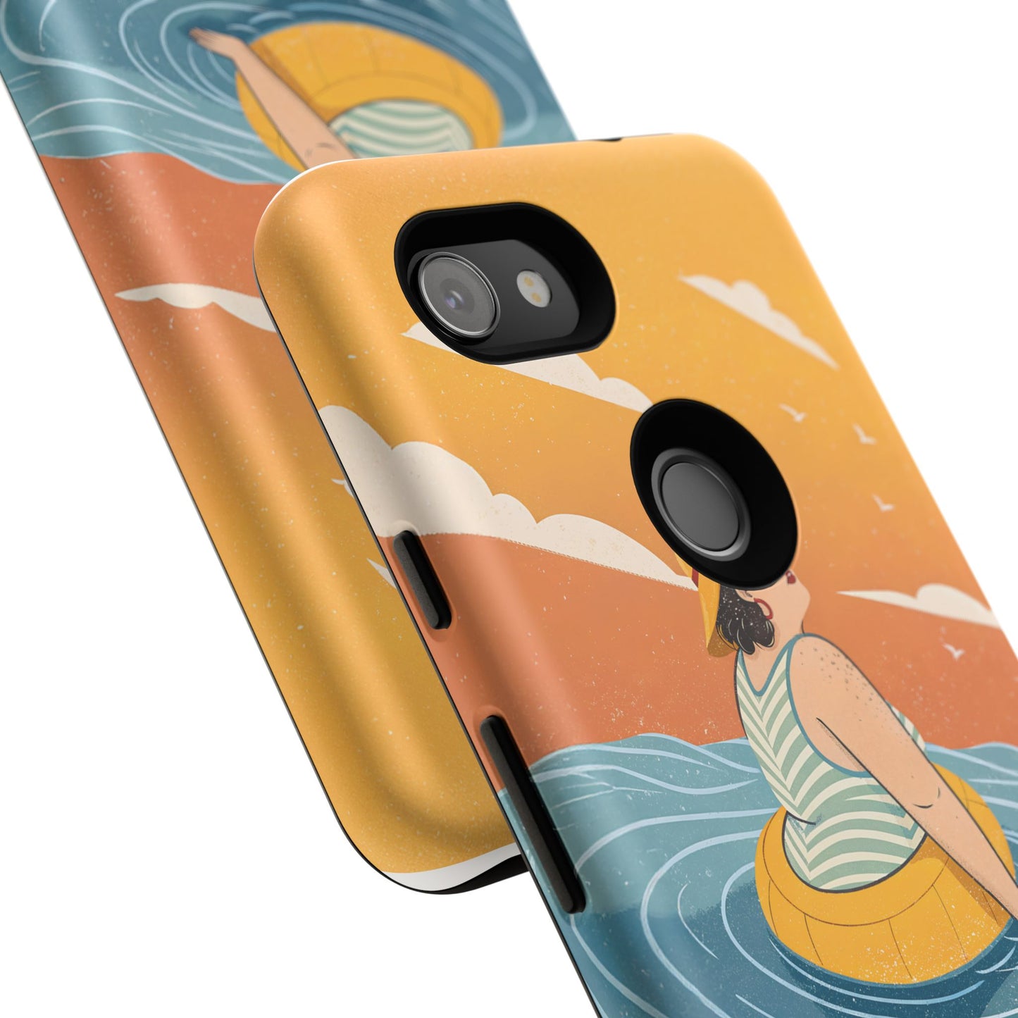 Dødehavet – Retro Flytende Dame Mobildeksel