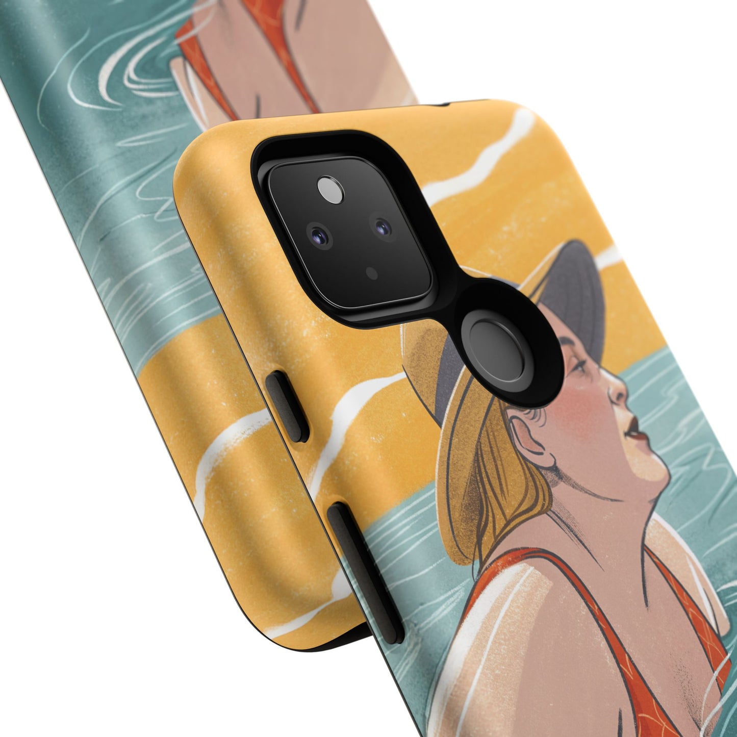 Dødehavet – Retro Badende Dame Mobildeksel