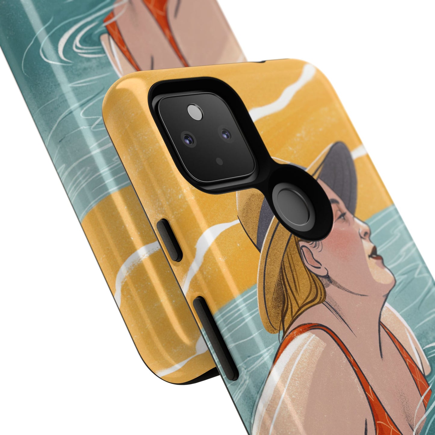 Dødehavet – Retro Badende Dame Mobildeksel