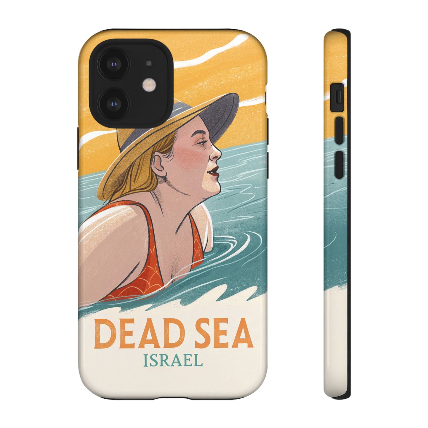 Dødehavet – Retro Badende Dame Mobildeksel