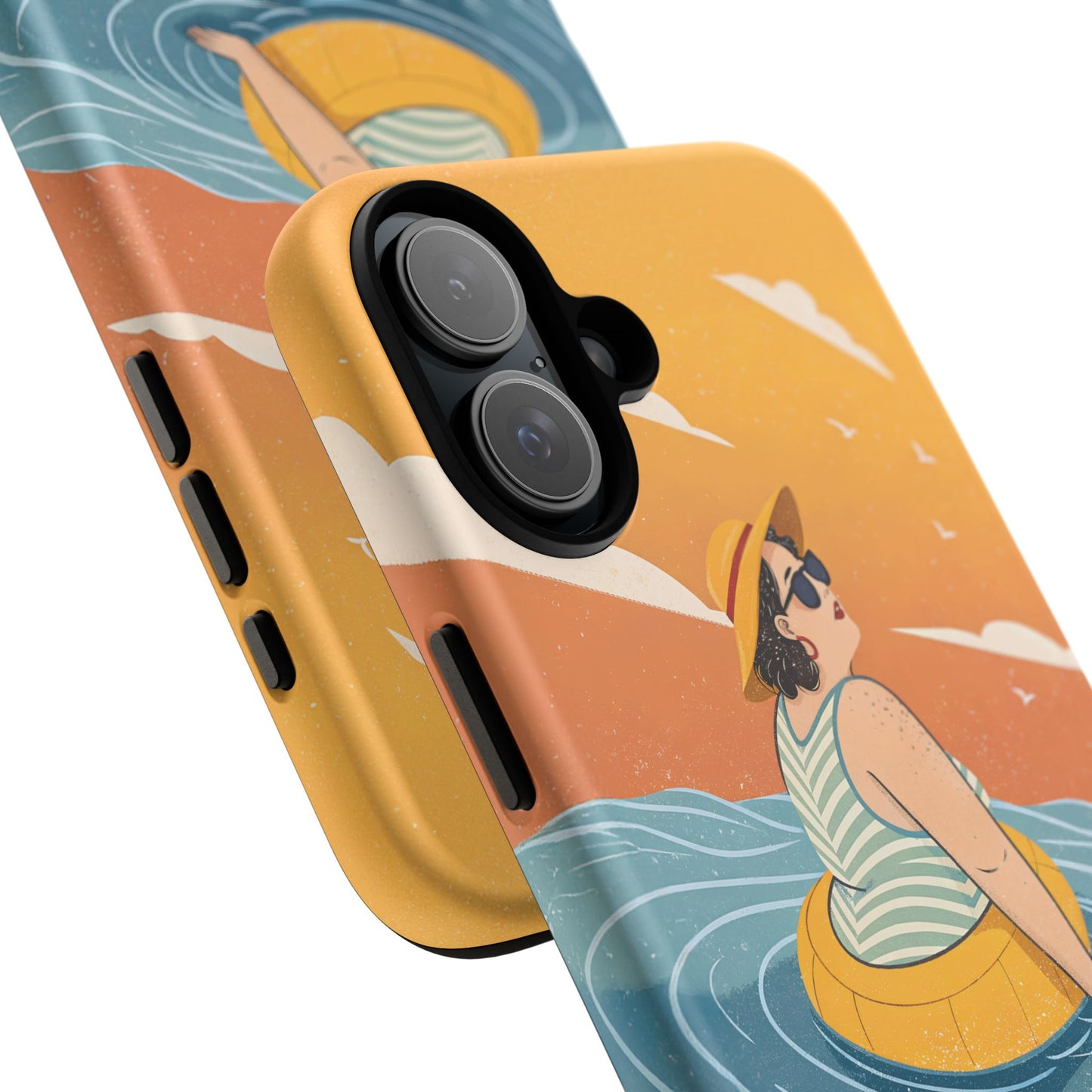 Dødehavet – Retro Flytende Dame Mobildeksel