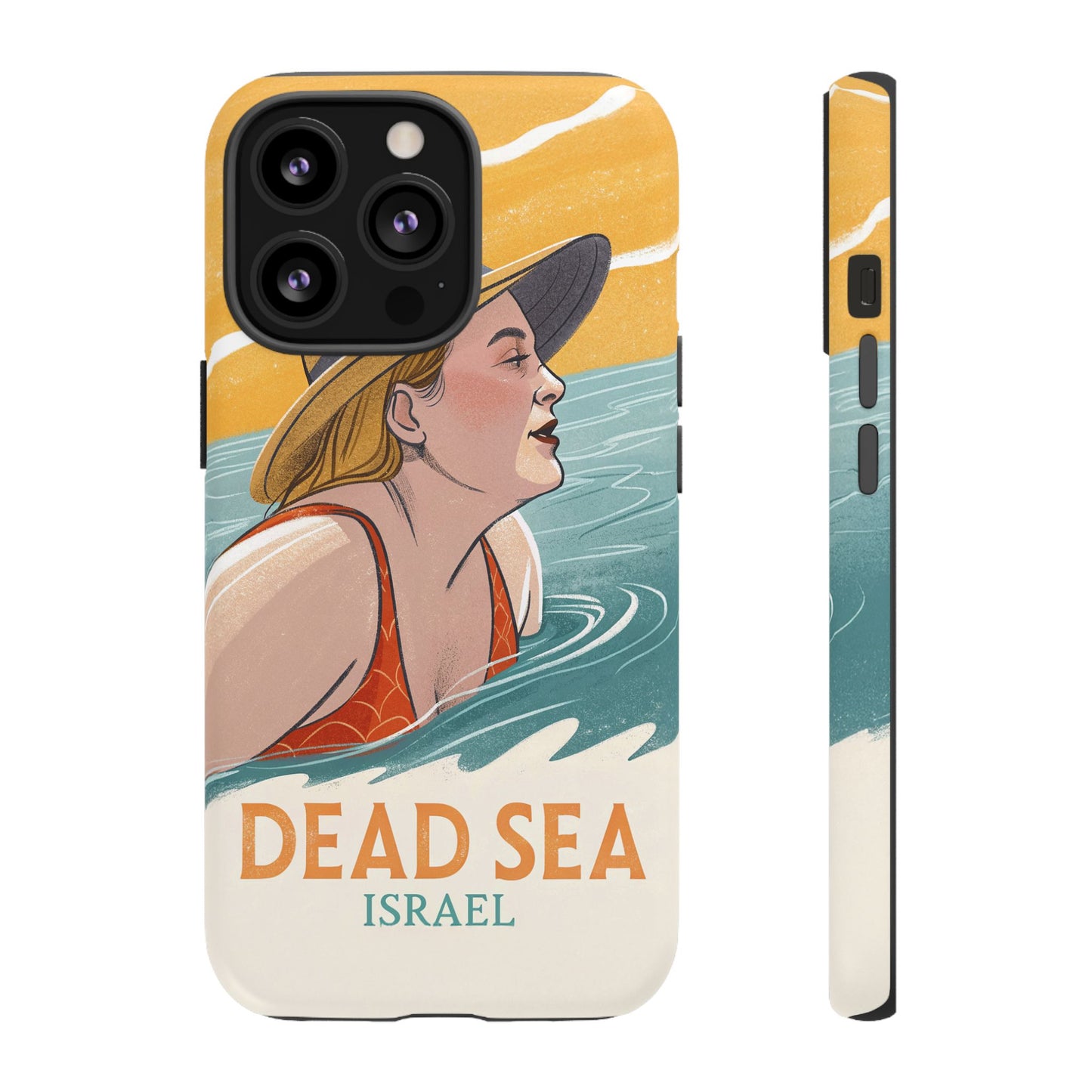 Dødehavet – Retro Badende Dame Mobildeksel