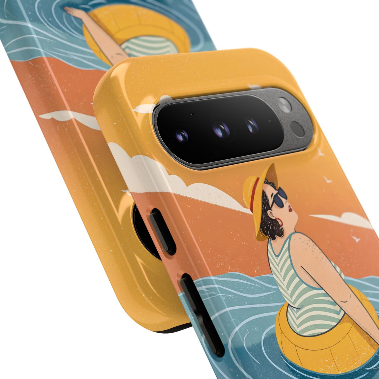 Dødehavet – Retro Flytende Dame Mobildeksel