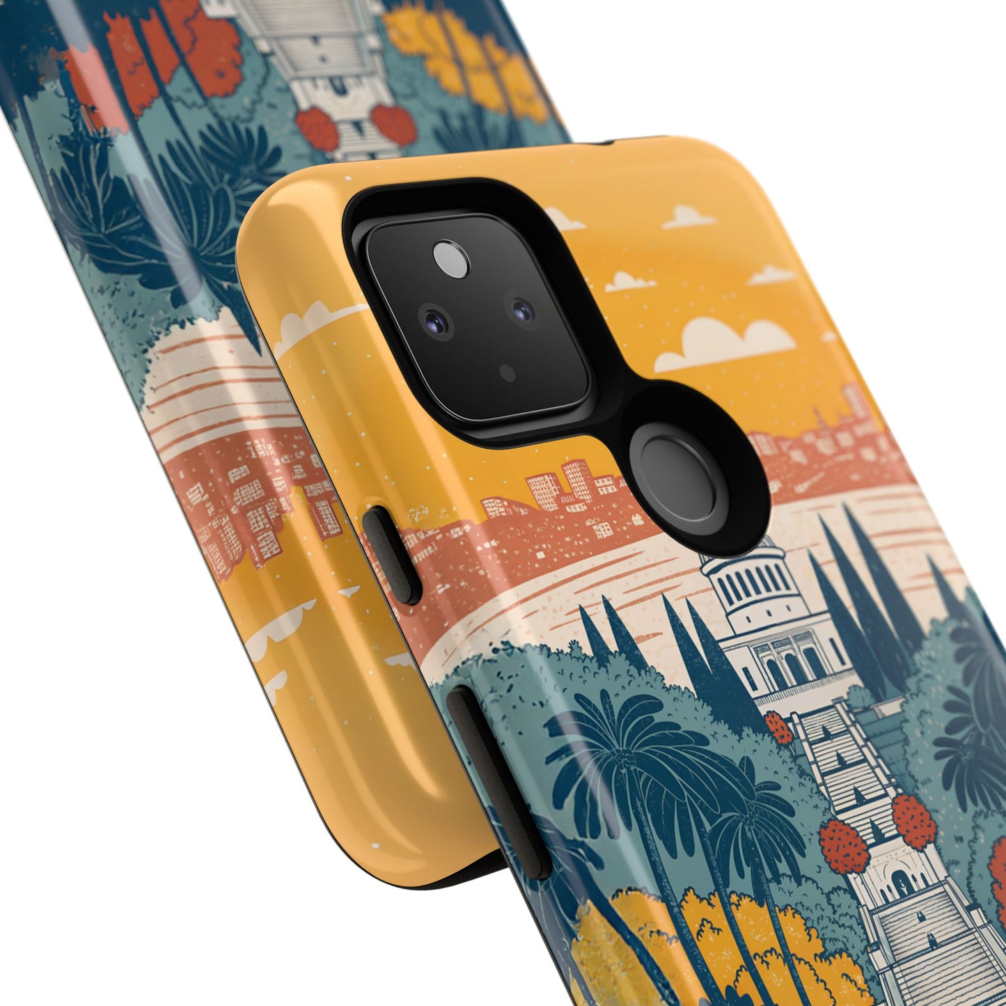 Haifa – Retro Hage og Skyline Mobildeksel