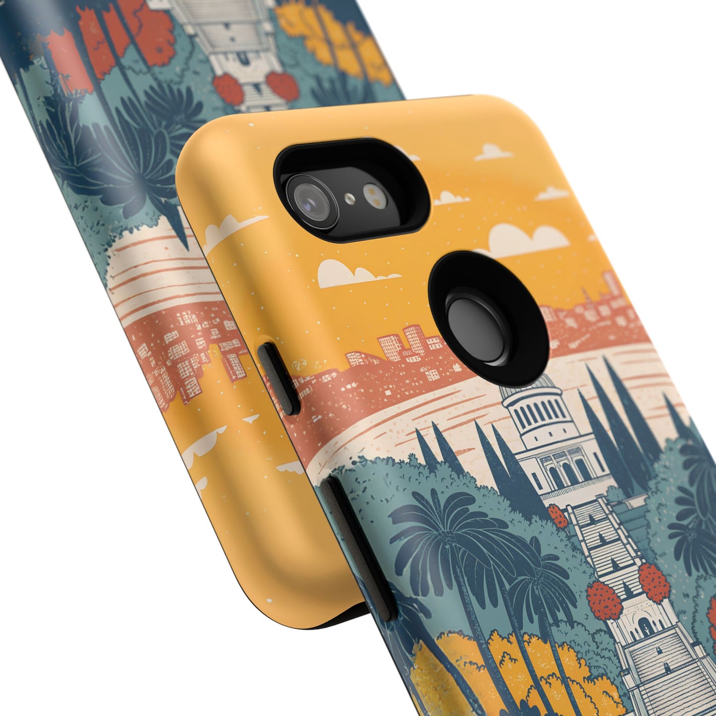 Haifa – Retro Hage og Skyline Mobildeksel