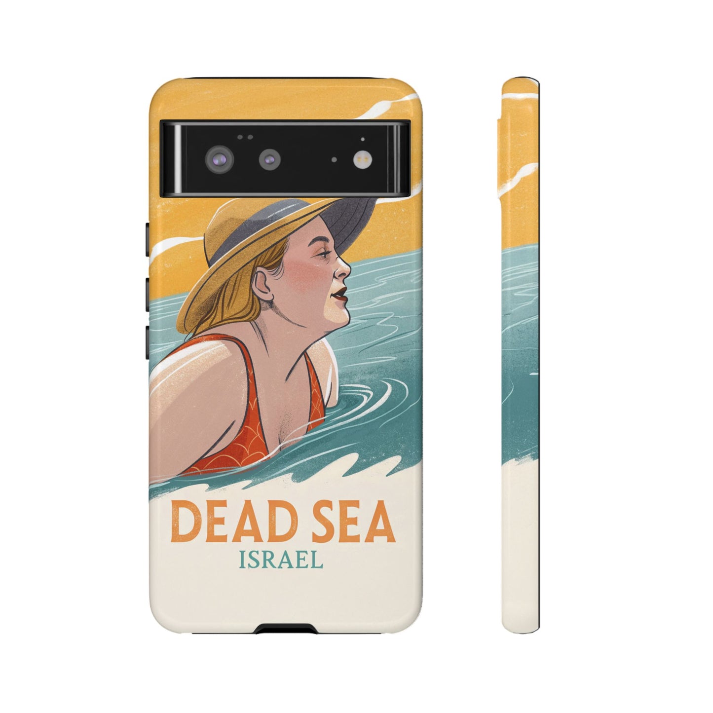 Dødehavet – Retro Badende Dame Mobildeksel