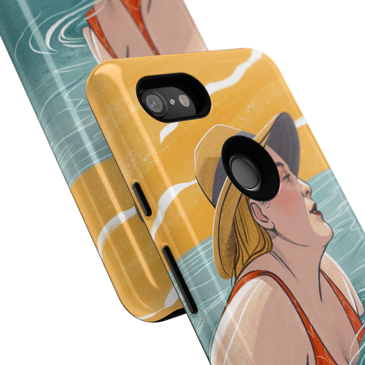 Dødehavet – Retro Badende Dame Mobildeksel