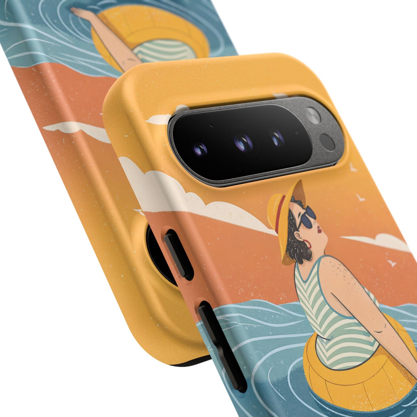 Dødehavet – Retro Flytende Dame Mobildeksel