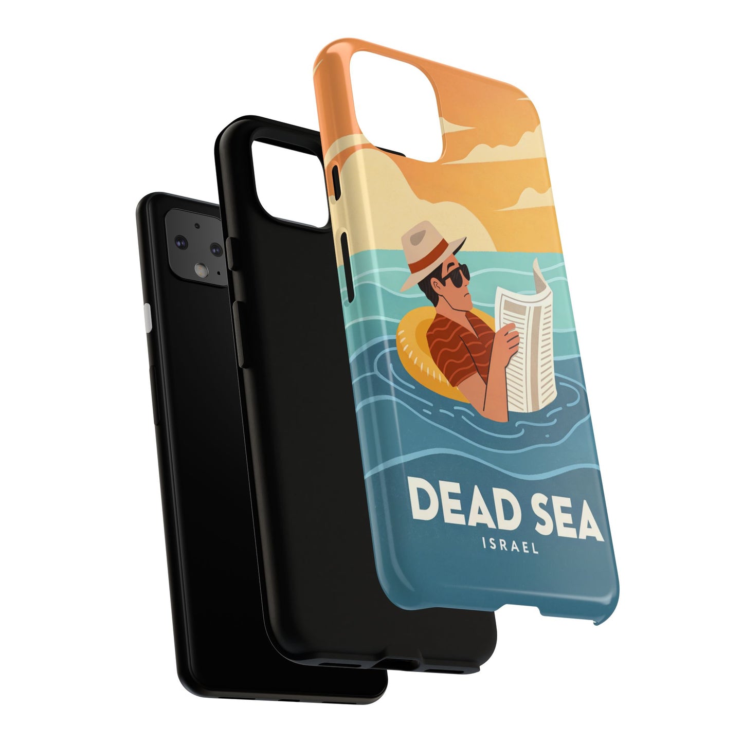 Dødehavet – Retro Flytende Mann Mobildeksel