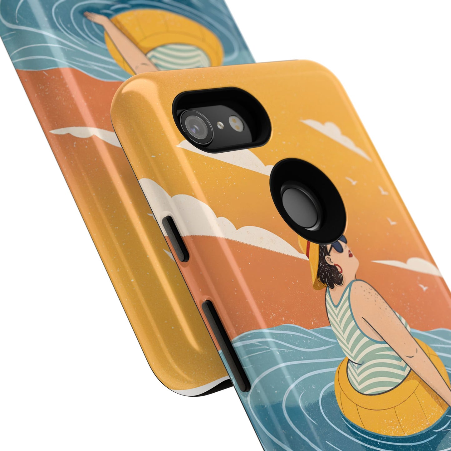 Dødehavet – Retro Flytende Dame Mobildeksel