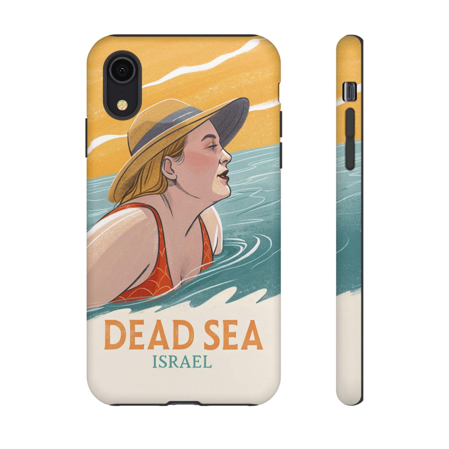 Dødehavet – Retro Badende Dame Mobildeksel