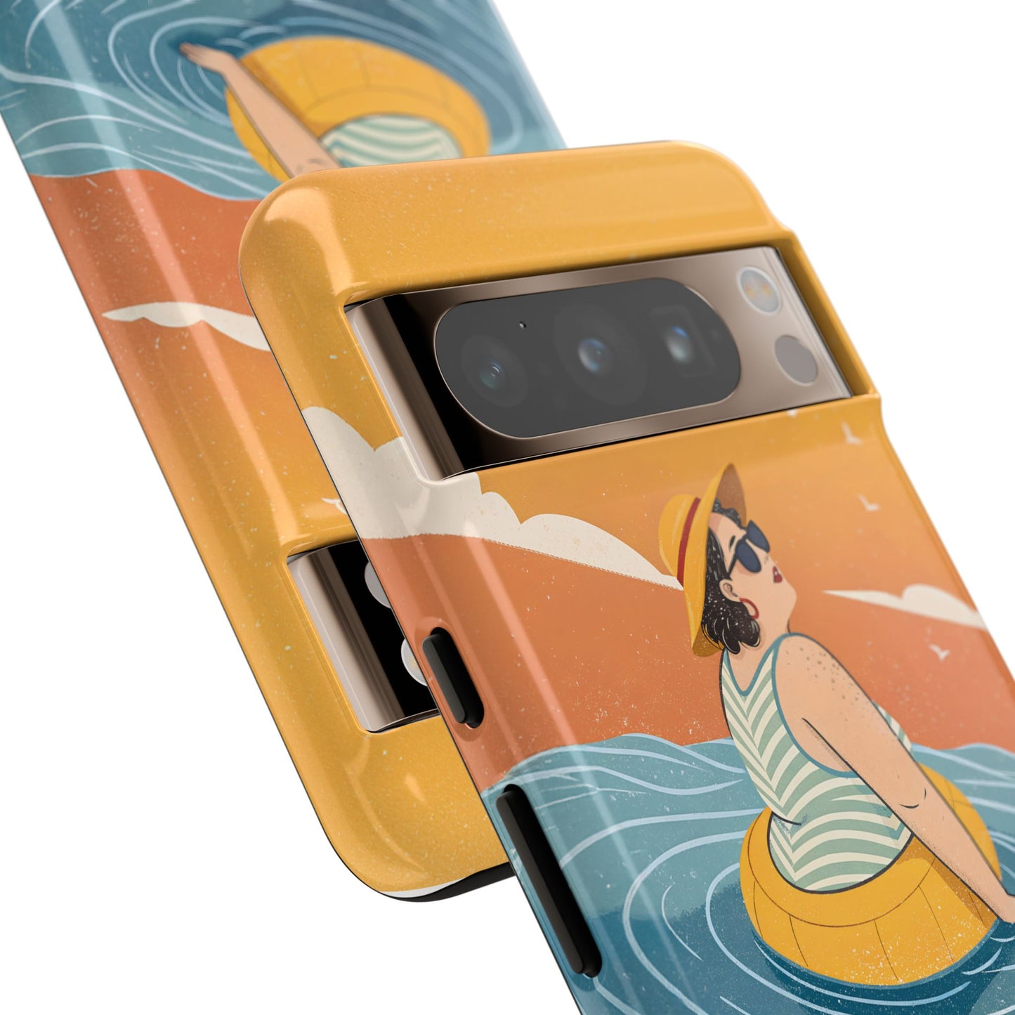 Dødehavet – Retro Flytende Dame Mobildeksel