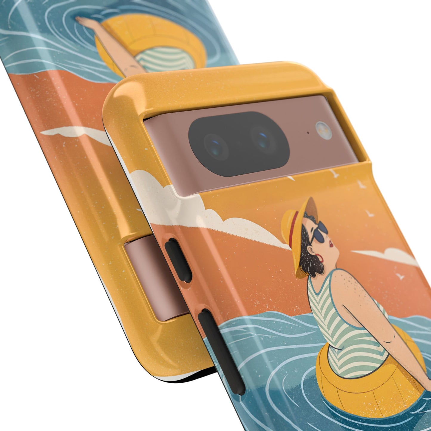 Dødehavet – Retro Flytende Dame Mobildeksel