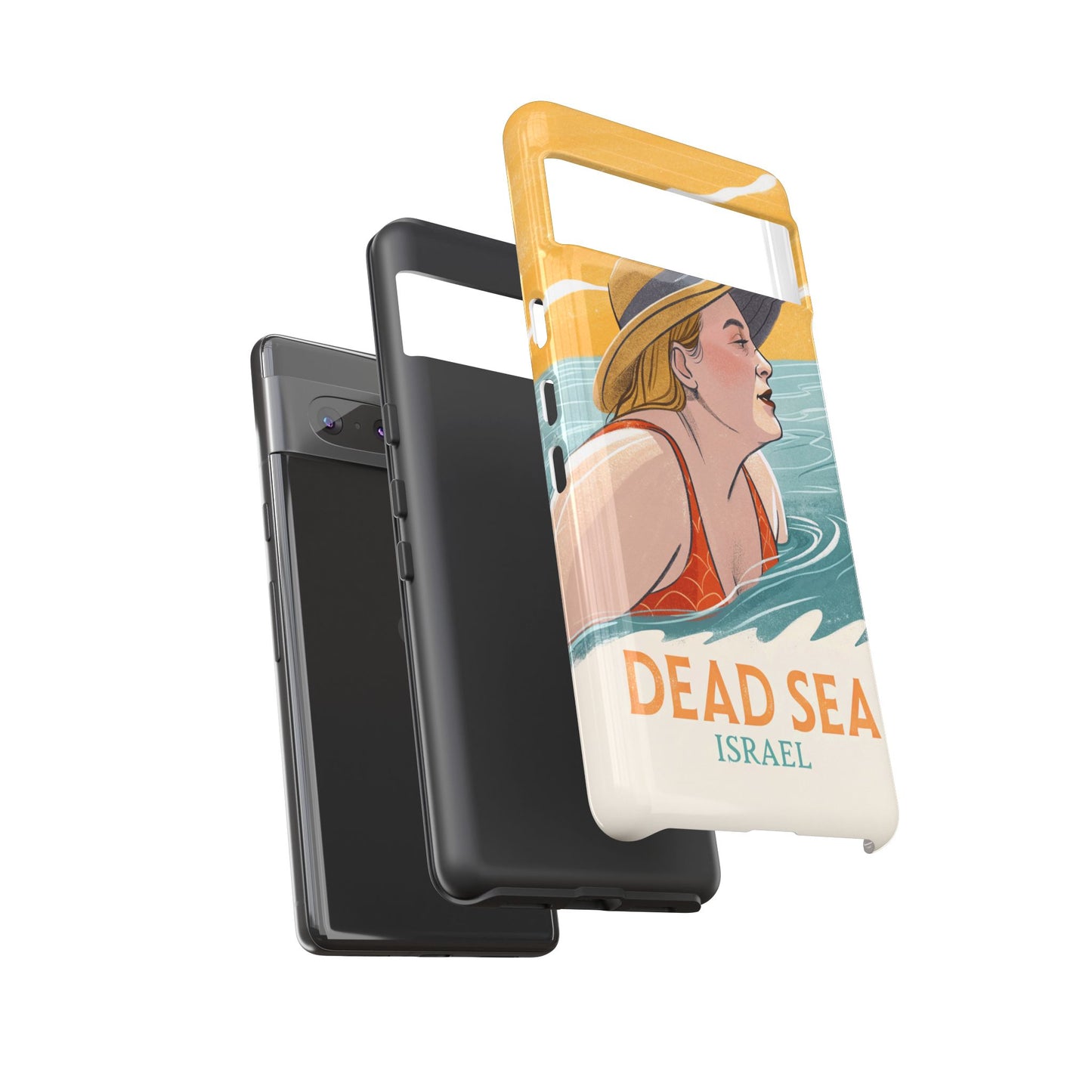 Dødehavet – Retro Badende Dame Mobildeksel