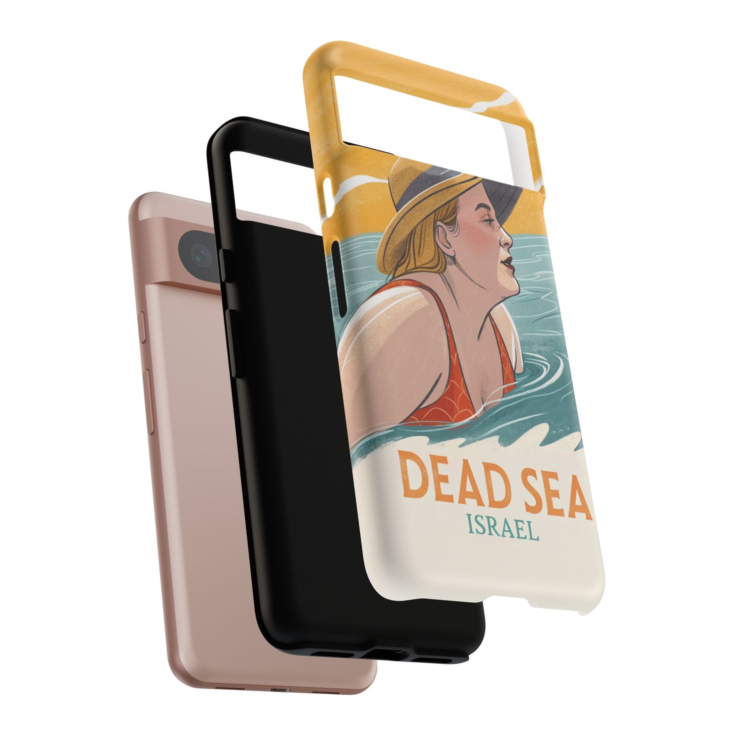 Dødehavet – Retro Badende Dame Mobildeksel