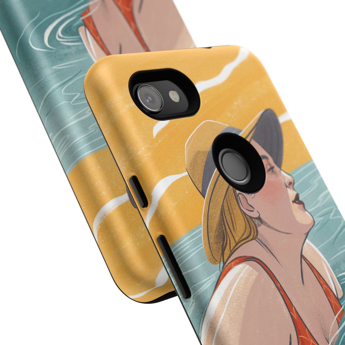 Dødehavet – Retro Badende Dame Mobildeksel