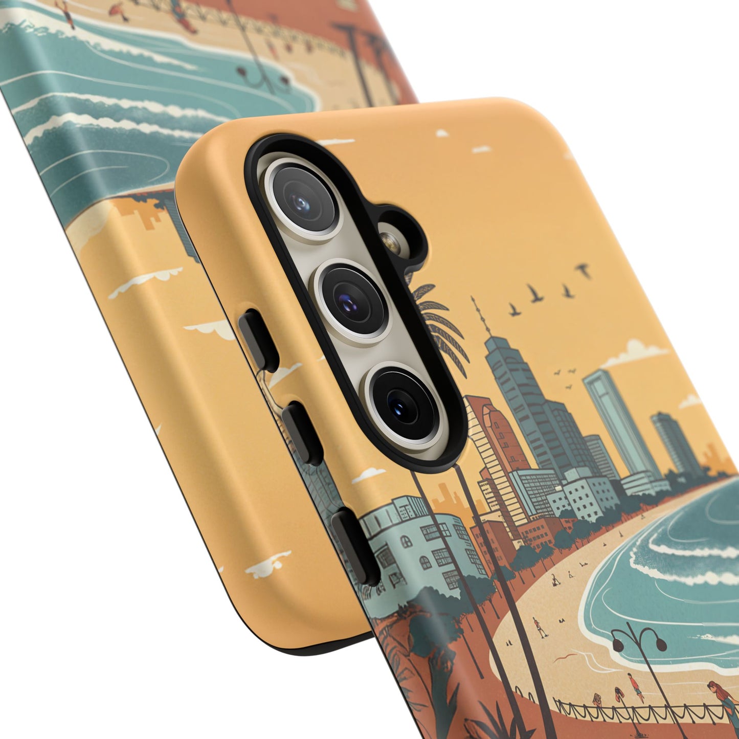 Tel Aviv Retro Strandlinje – Mobildeksel