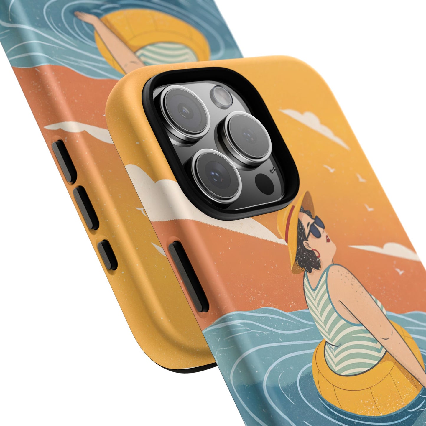 Dødehavet – Retro Flytende Dame Mobildeksel