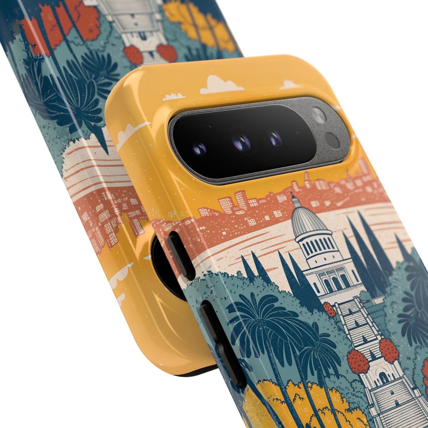 Haifa – Retro Hage og Skyline Mobildeksel