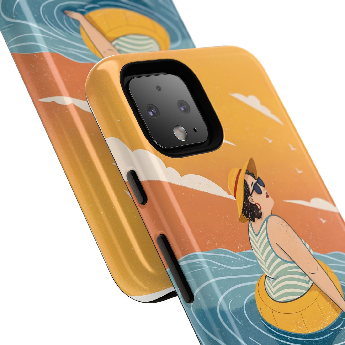 Dødehavet – Retro Flytende Dame Mobildeksel